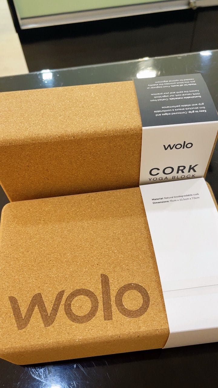 Customer photo review of Cork Yoga Block