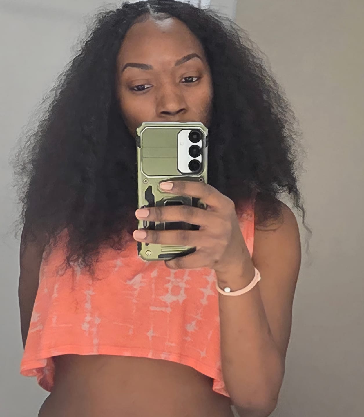 Customer photo review of Double Drawn Burmese Italy Curly Human Braiding Hair