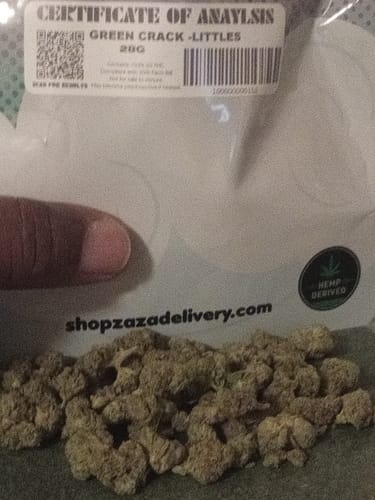 Customer photo review of Green Crack - 28 Grams Littles - Sativa