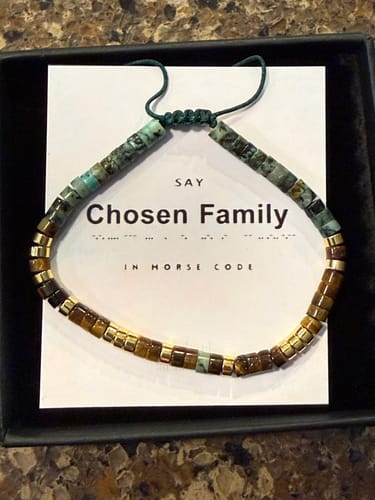 Customer photo review of Custom Morse Code Bracelet