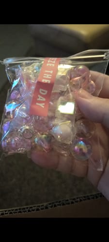 Customer photo review of Acrylic beads-Luxury Designer Heart (for beadable pens, keychains, phone chains)