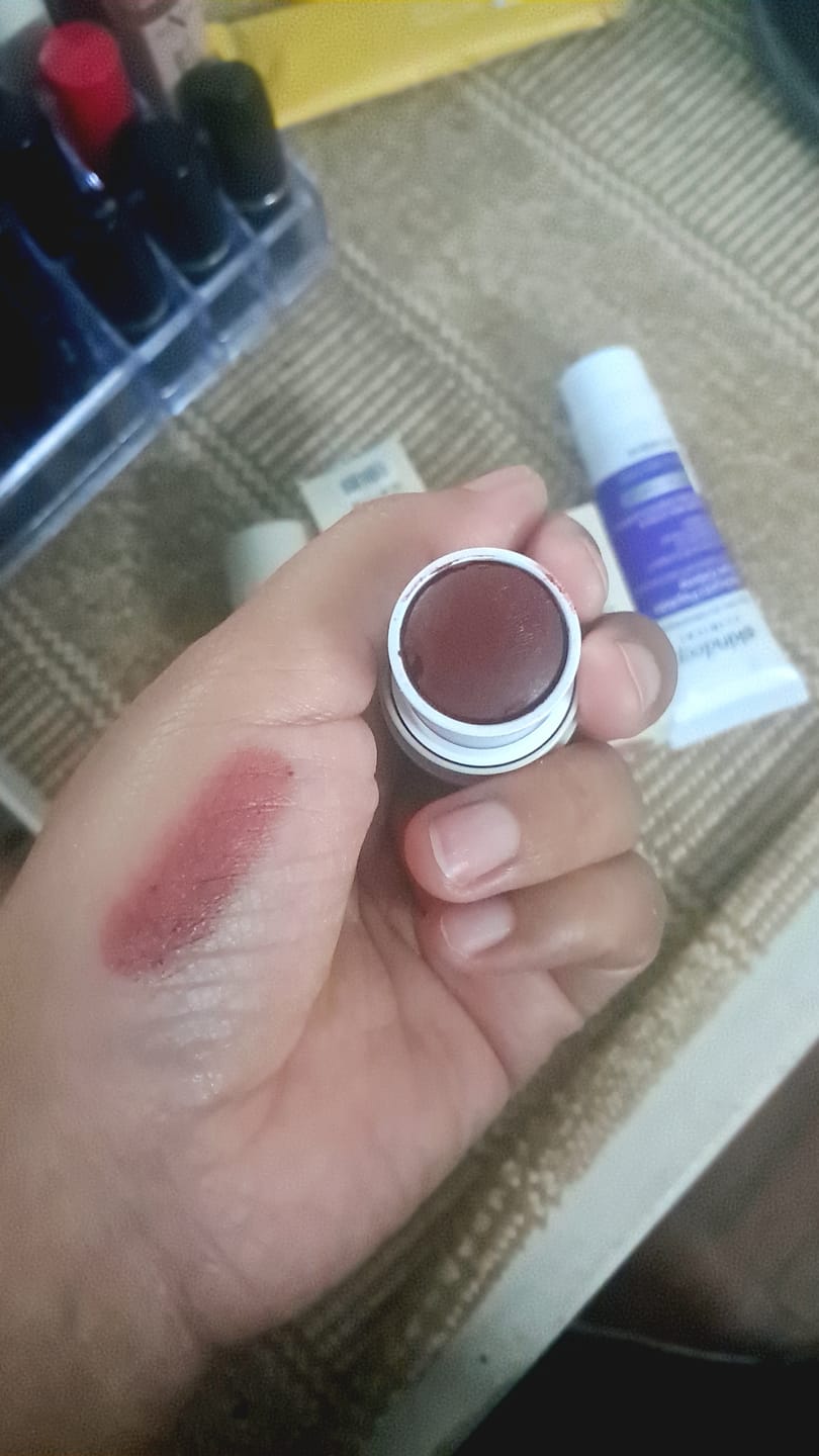 Customer photo review of VELVET FLUSH - Lip+Cheek Blush