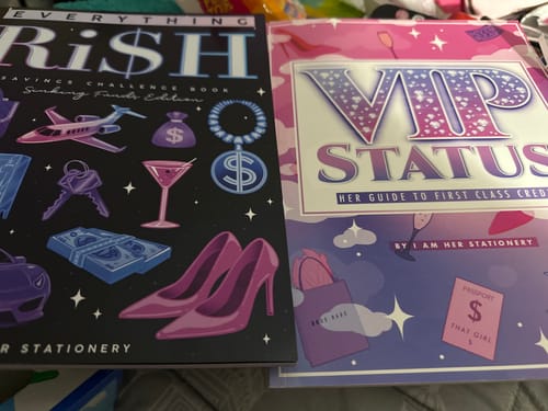 Customer photo review of Everything Ri$h: Savings Challenge Book (Sinking Funds Edition)