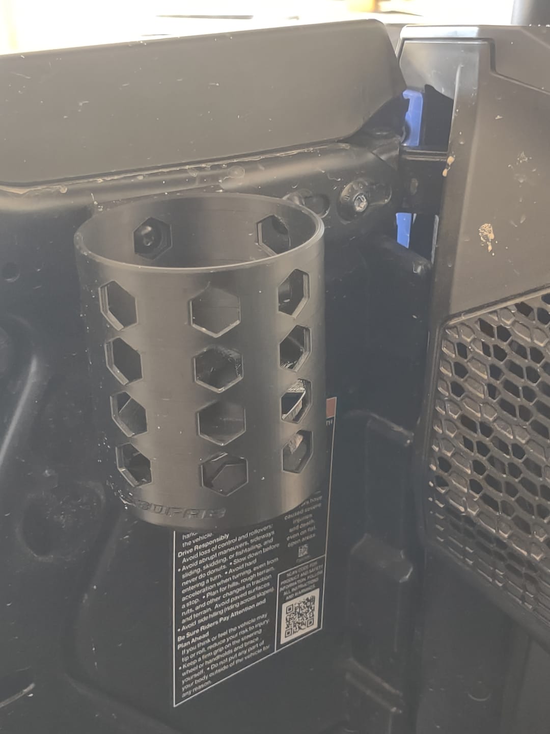 Customer photo review of Door-Mounted Cup Holder — 2024-2026 Polaris RZR XP 1000 (Pair)