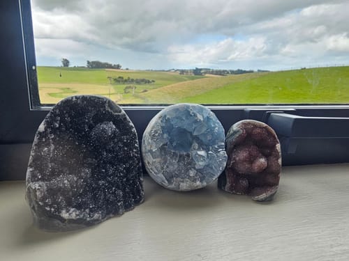 Customer photo review of Black Amethyst Cluster #1a