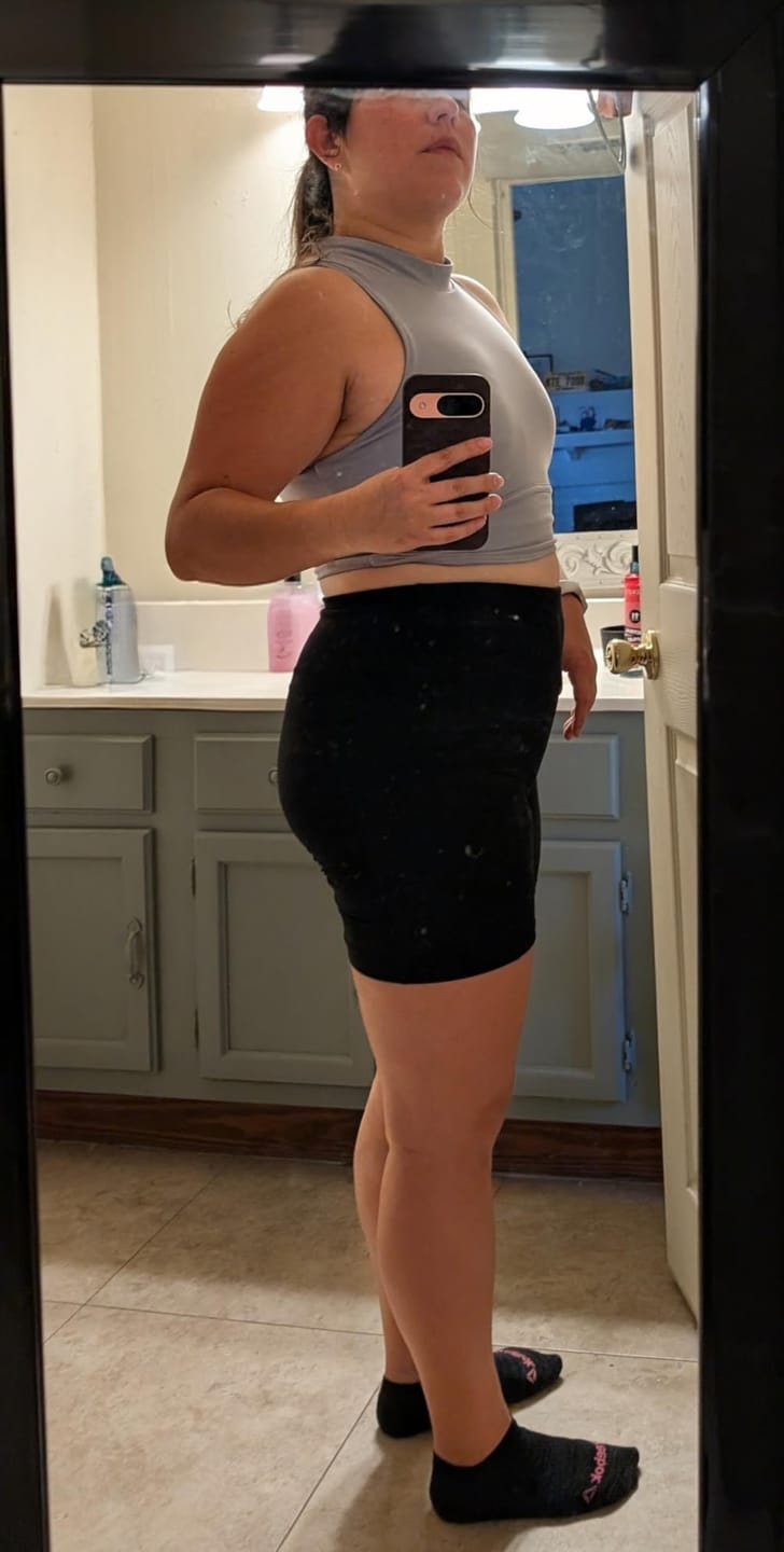 Customer photo review of Silix™ Cloud-Soft Tummy Control Pocket Short Leggings