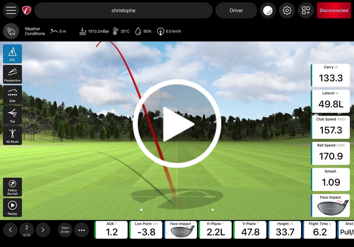 Customer video review of Face Impact Location