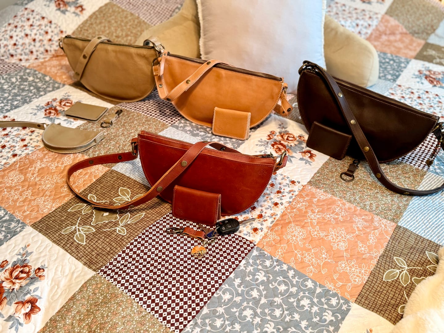 Customer photo review of Cognac Extended Straps