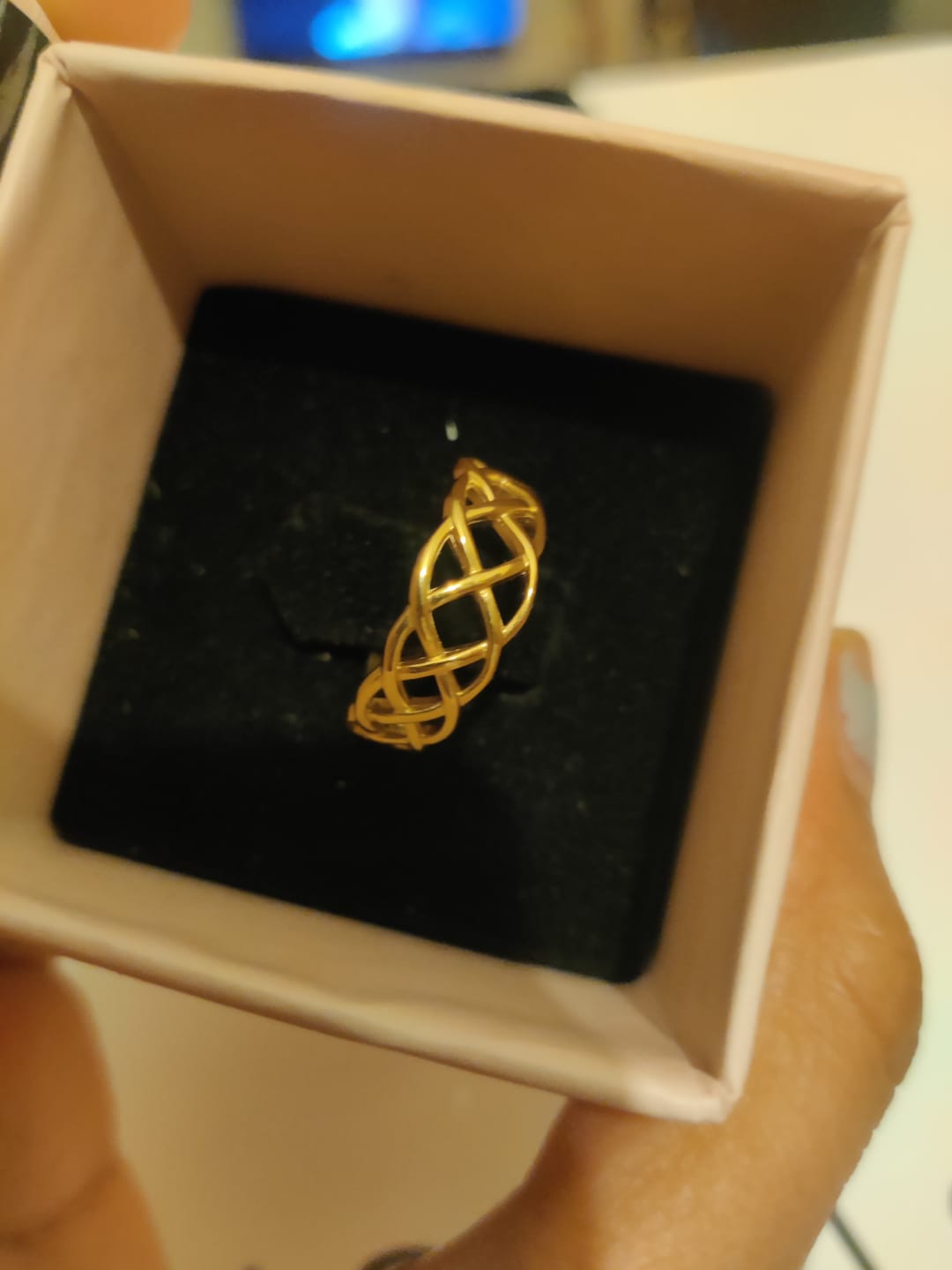 Customer photo review of Woven Harmony Ring