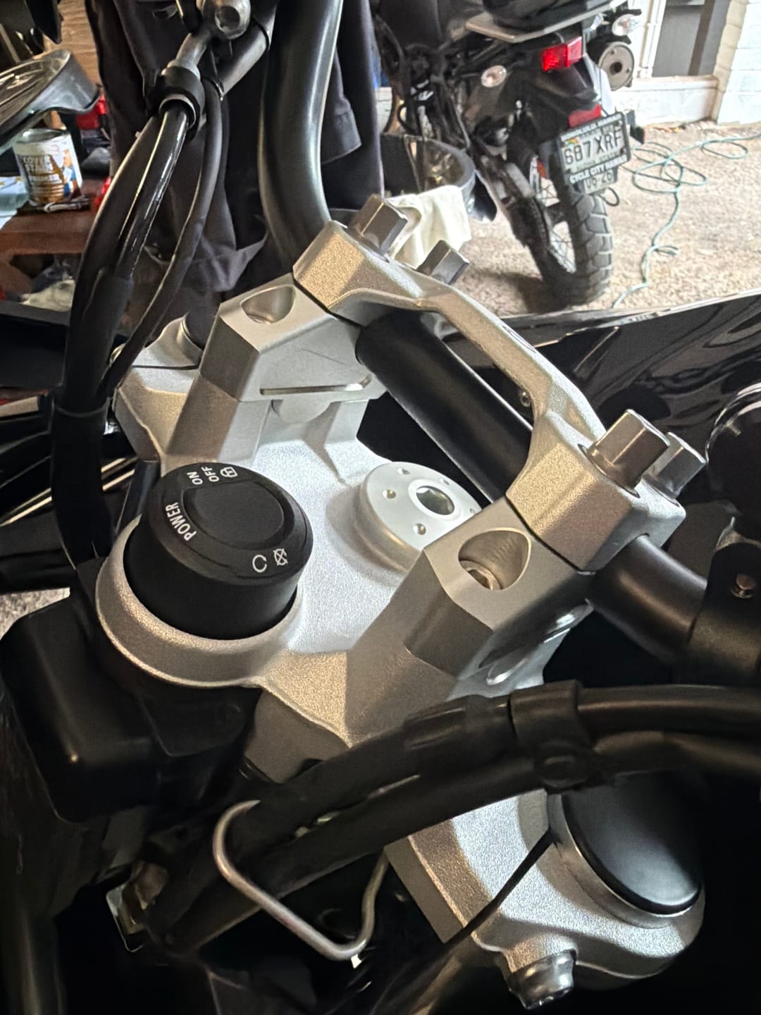 Customer photo review of LOBOO Handlebar Risers for BMW F800GS (2025+) & F750GS | 23mm Rise / 20mm Setback Offset Kit