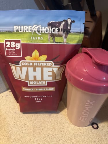 Customer photo review of Whey Protein Isolate Flight   Try 5 flavors!