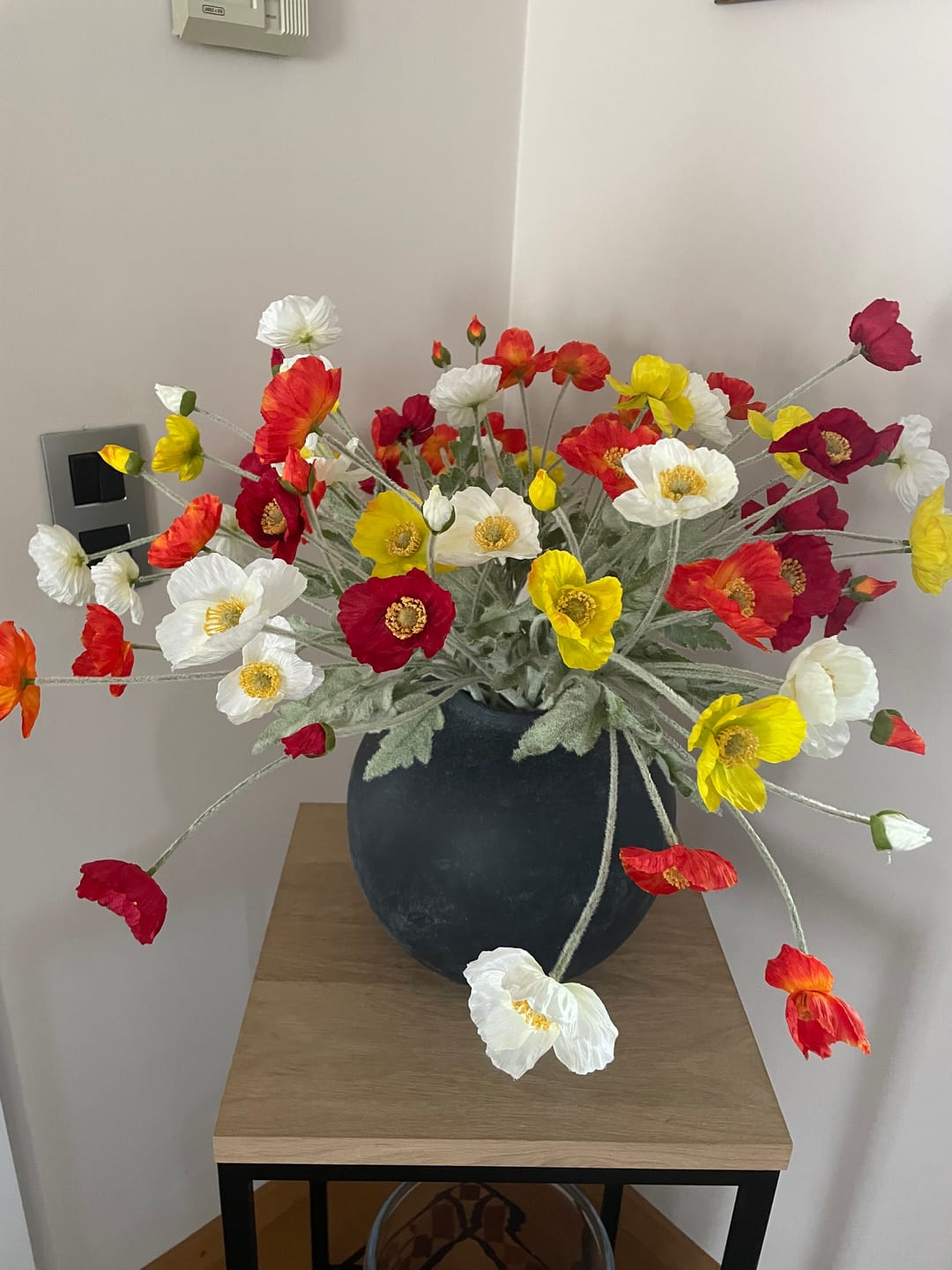 Customer photo review of Zijden Klaprozen - Mix