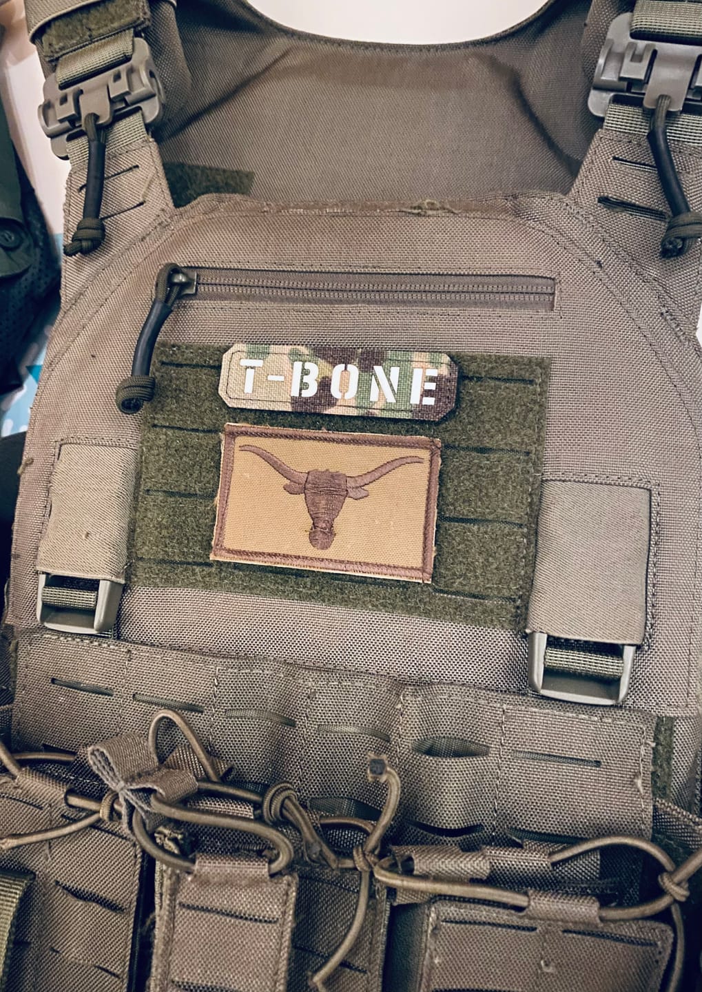 Customer photo review of Individuelle Namensschilder Lasercut Textil Patches (Ab 1 Stück)