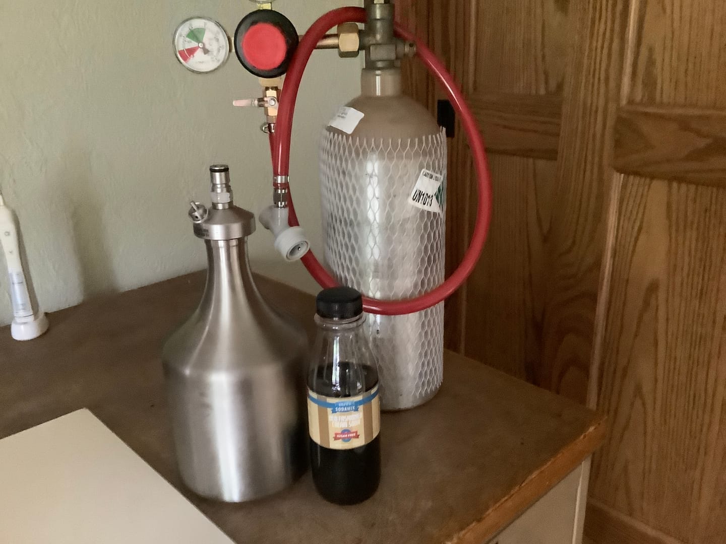 Customer photo review of Old Fashioned Cream Soda Sparkling Water Flavoring Syrup