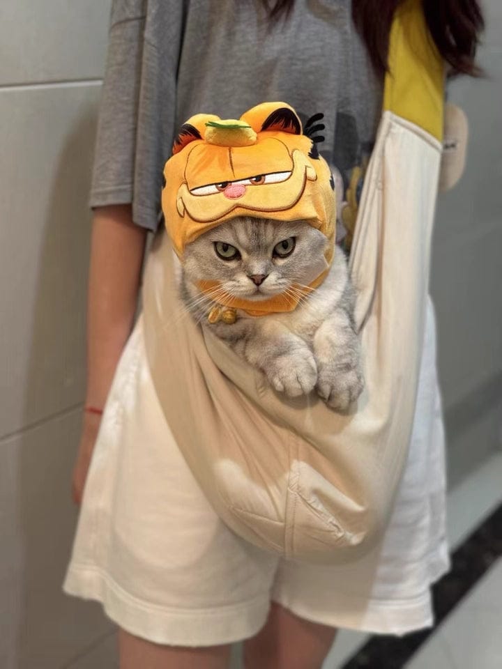Customer photo review of Portable Pet Sling Carrier Bag With Pocket