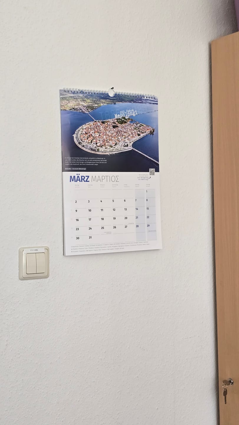 Customer photo review of DU BIST GRIECHE Kalender 2026