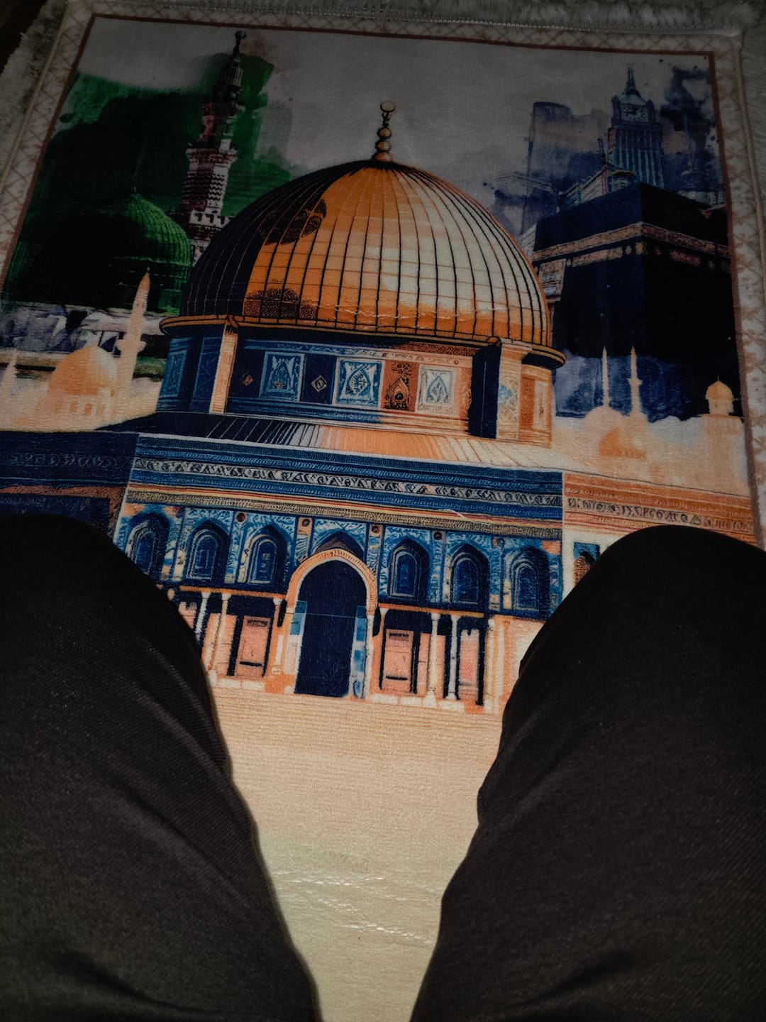 Customer photo review of Al-Haramain & Al-Aqsa  Padded Prayer Mat
