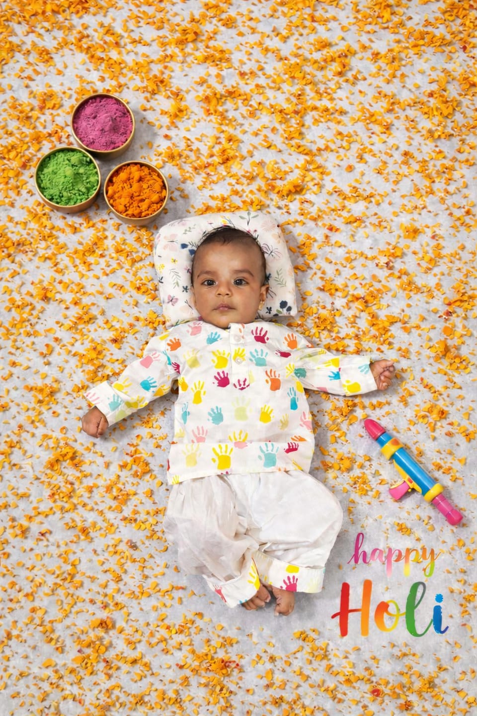 Customer photo review of Painted Palms Holi Kurta Pajama