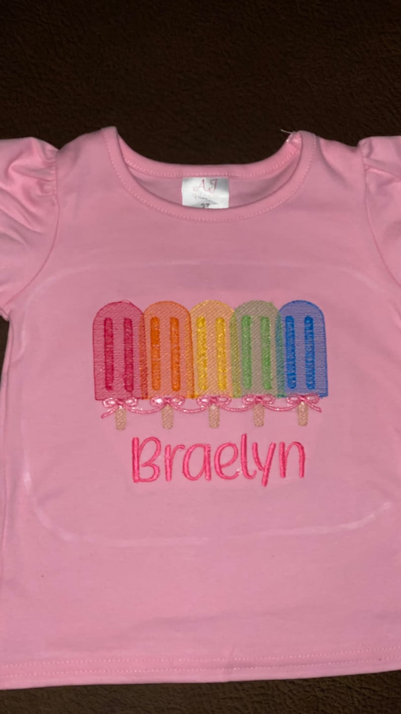 Customer photo review of Girl's Short Sleeve Shirts