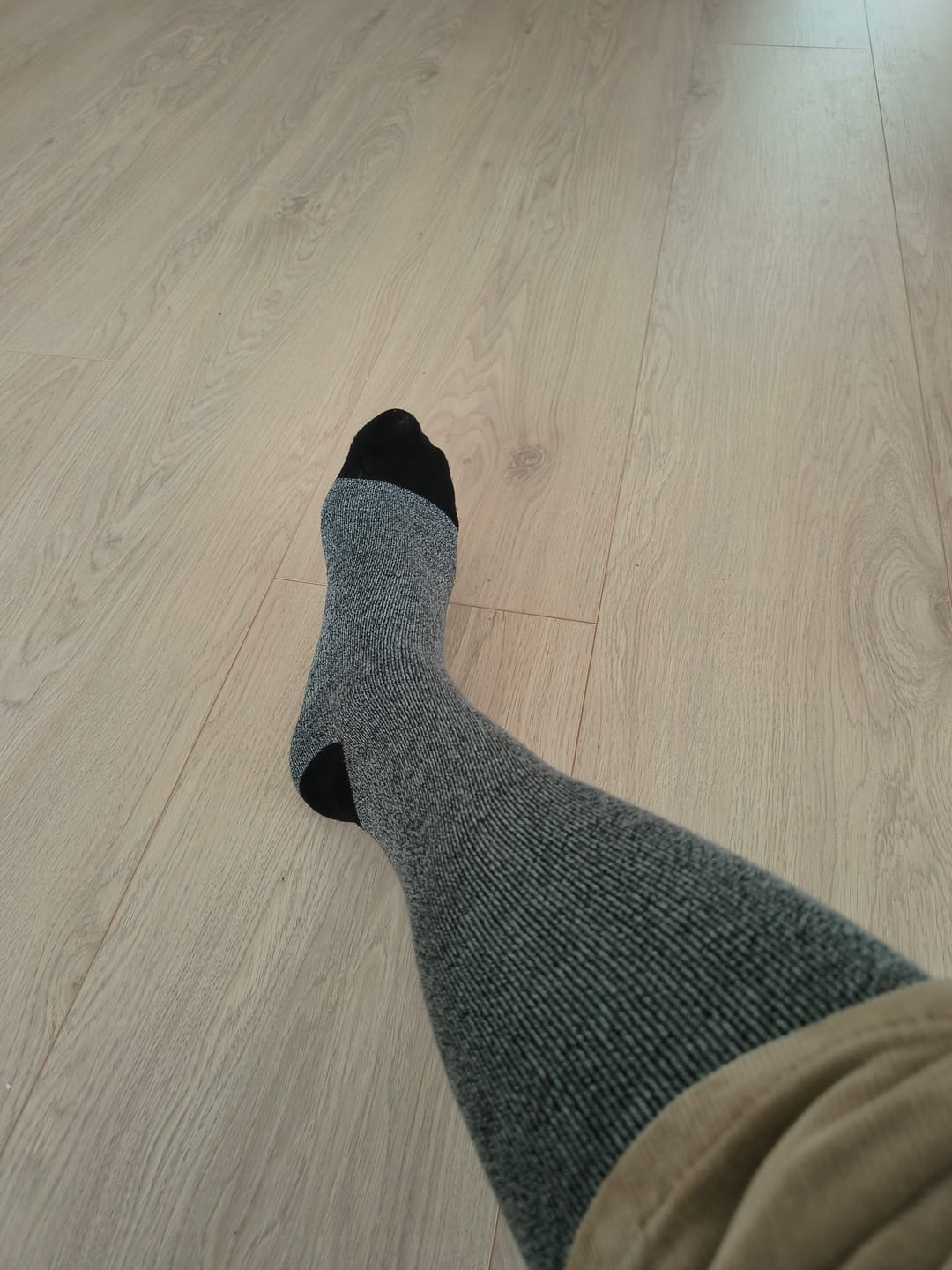 Customer photo review of Smoke Spiral Compression Socks