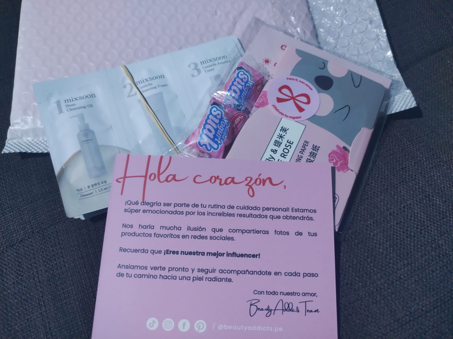Customer photo review of Set de Prueba 9 Pasos de Mixsoon