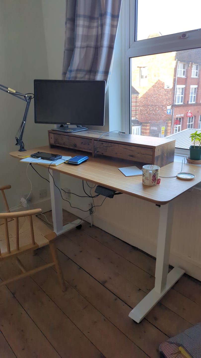 Customer photo review of Maidesite T1 Pro - Electric Height-Adjustable Standing Desk Frame
