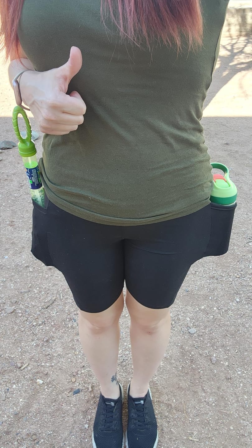 Customer photo review of Silix™ Cloud-Soft Tummy Control Pocket Short Leggings