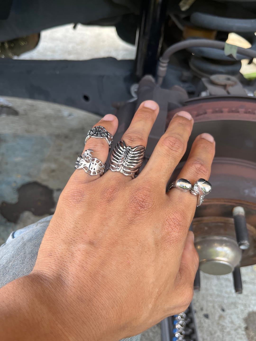 Customer photo review of SPIDER WEB RING