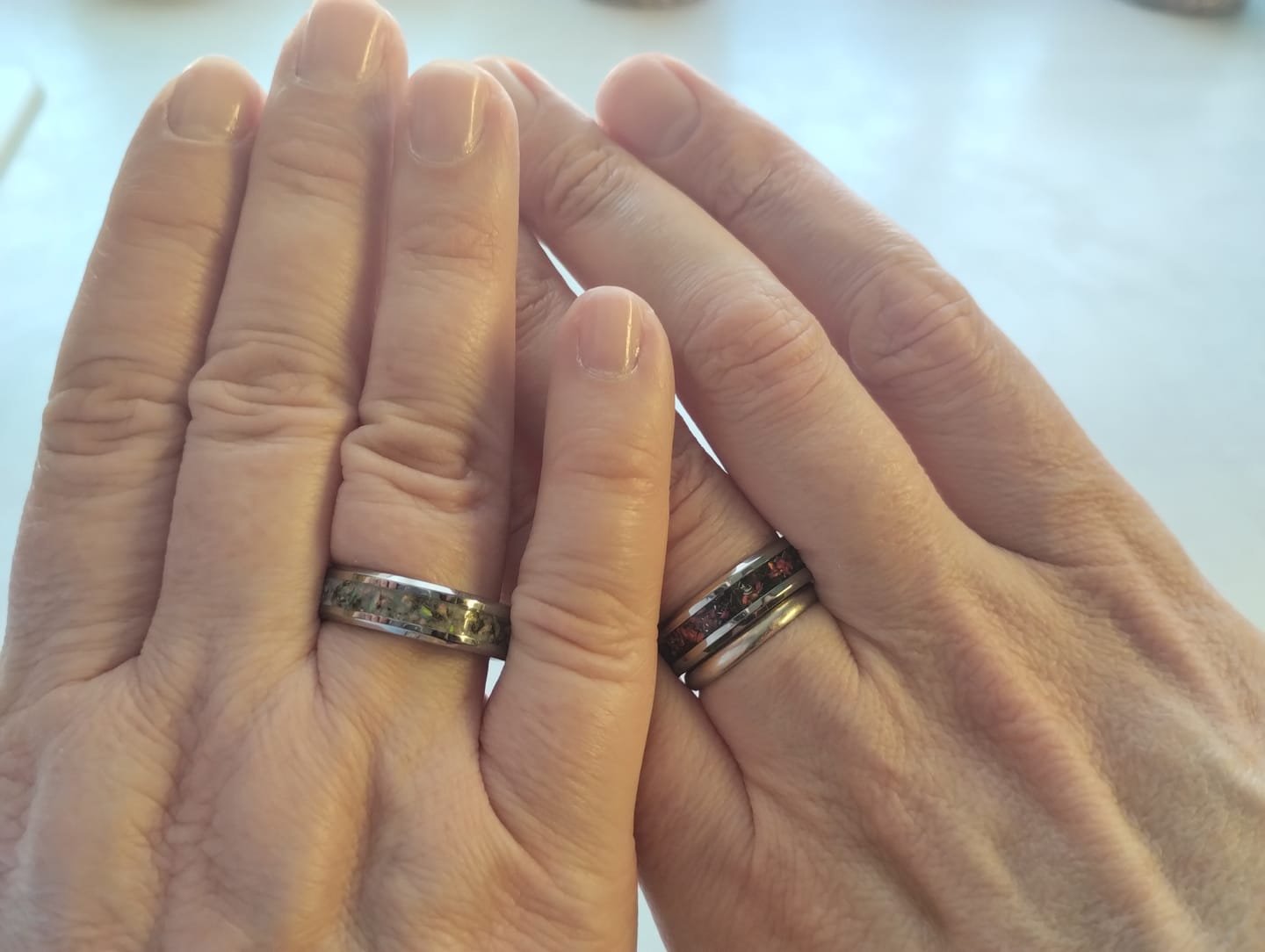 Customer photo review of Bague Personnalisée en Tungstène
