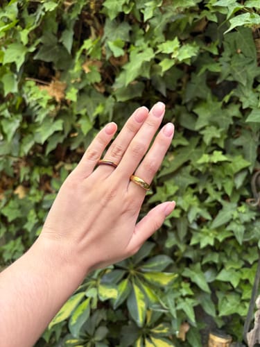 Reseña con foto de un cliente sobre Set Anillos Acero Inoxidable Clásicos