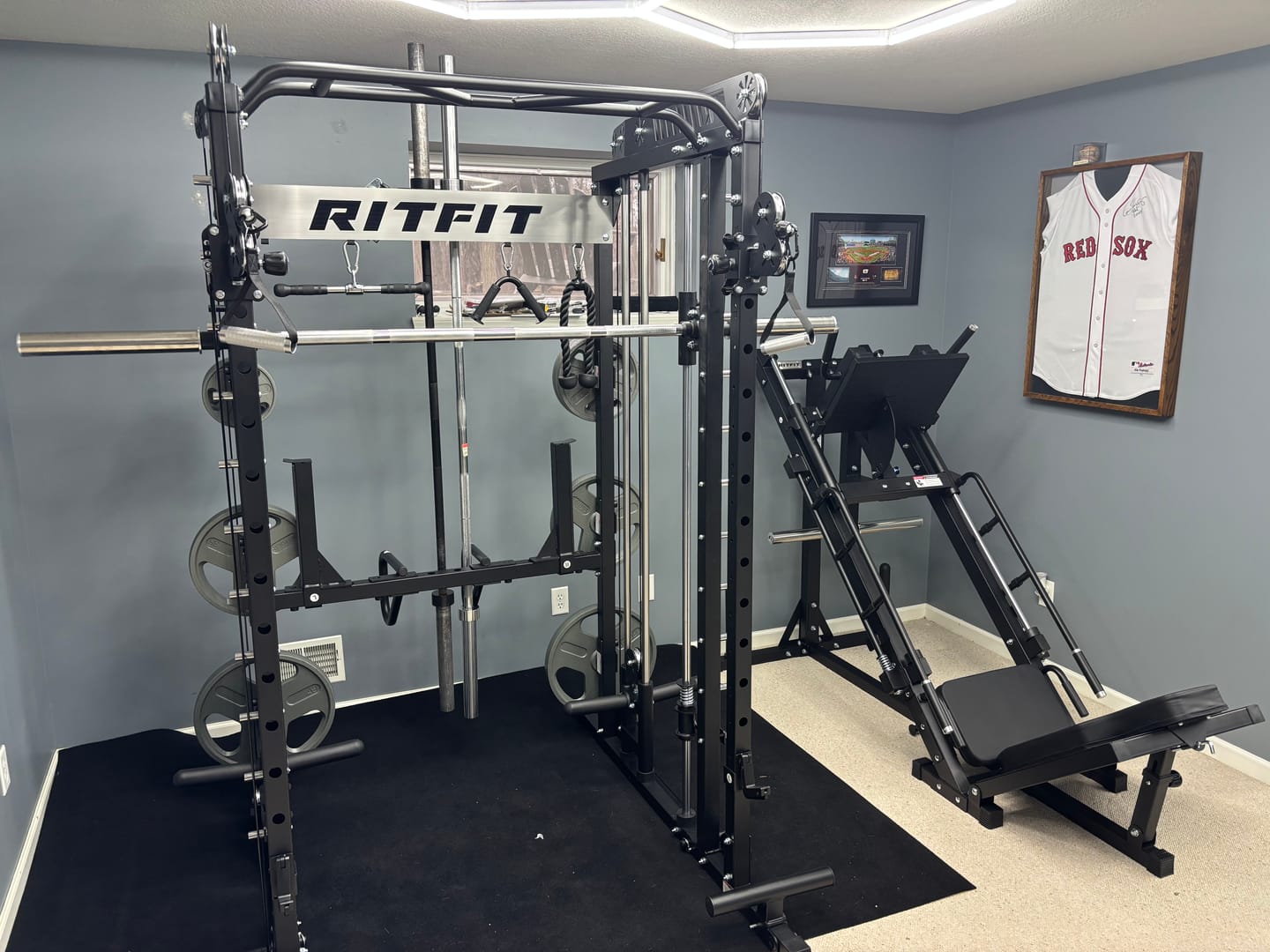 Customer photo review of RitFit M1 PRO Multi-Functional Smith Machine with Cable Crossover System and Squat Rack for Home Gym