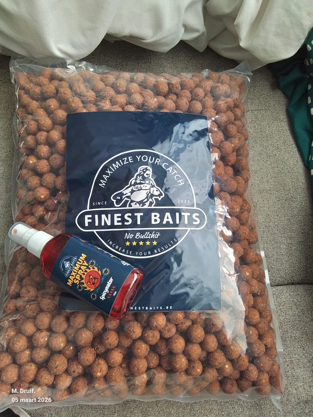 Customer photo review of Spicynator Boilies (5kg)