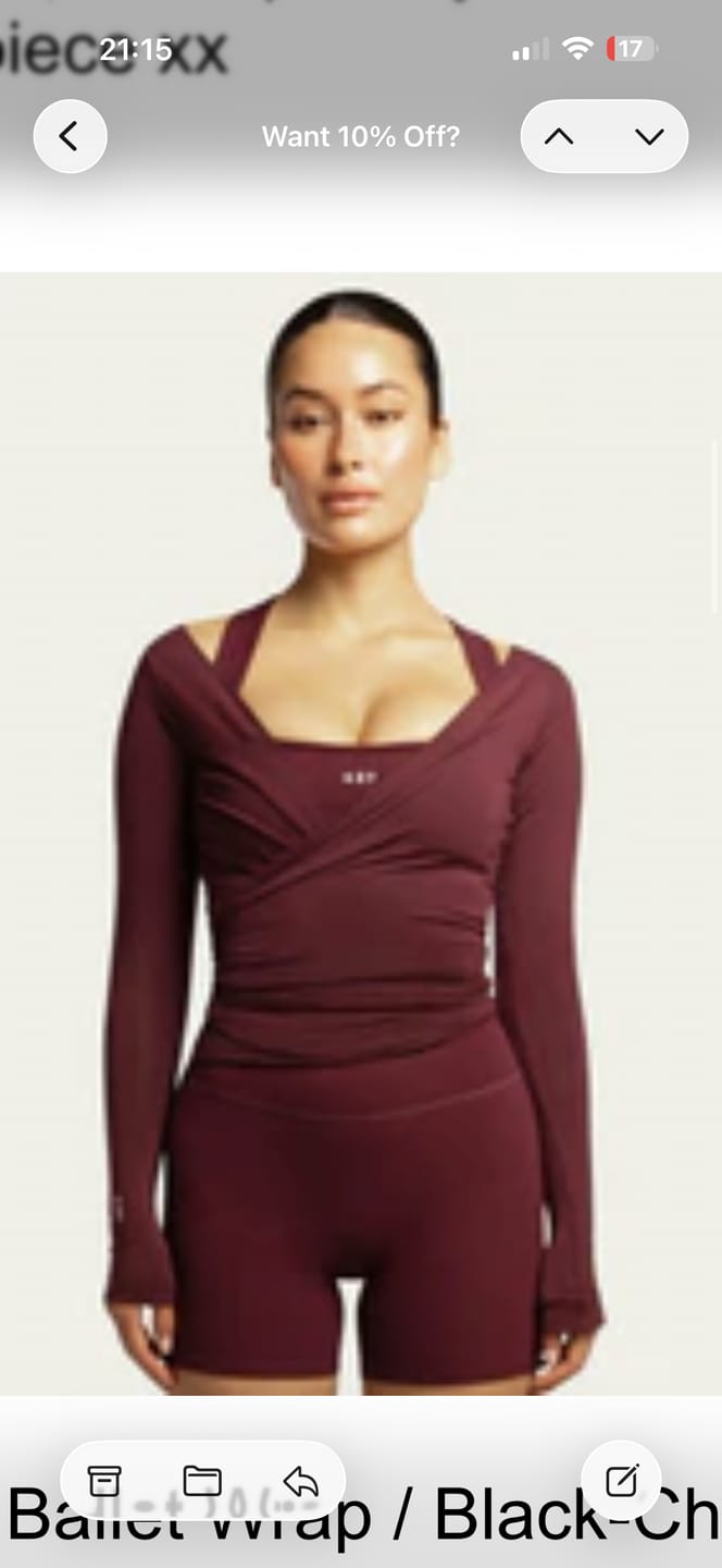 Customer photo review of The Ballet Wrap / Black-Cherry