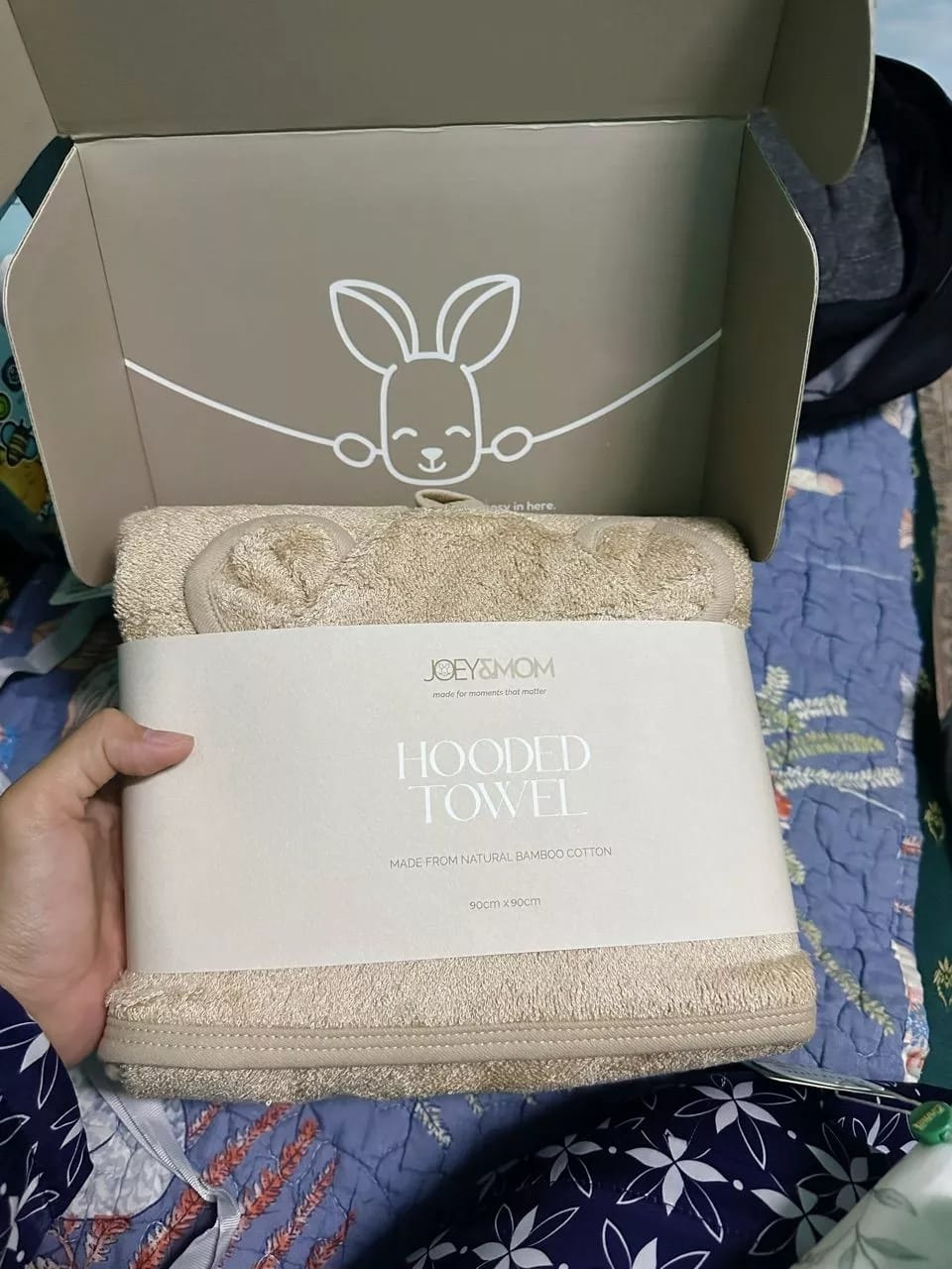 Customer photo review of Hooded Towel (Bamboo-Cotton)