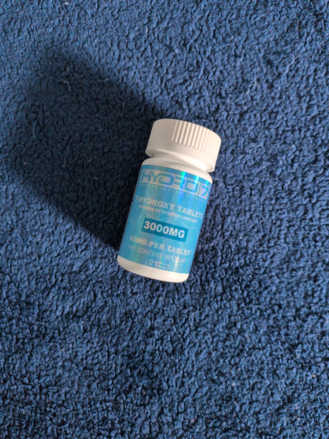 Customer photo review of 7-Hydroxy Tablets - 60MG (50 Count) 3000MG
