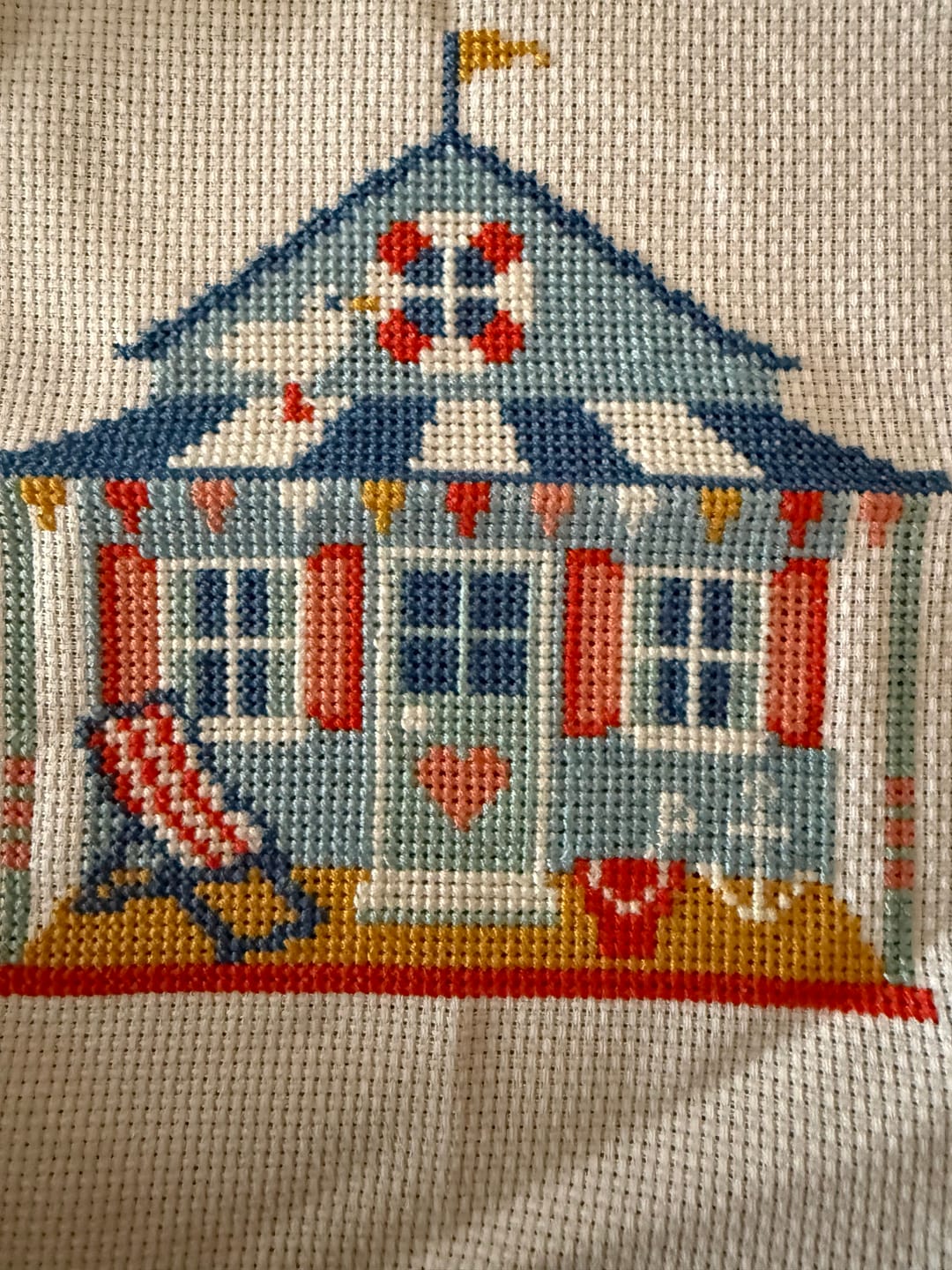 Customer photo review of Little Village Cross Stitch Patterns eBook