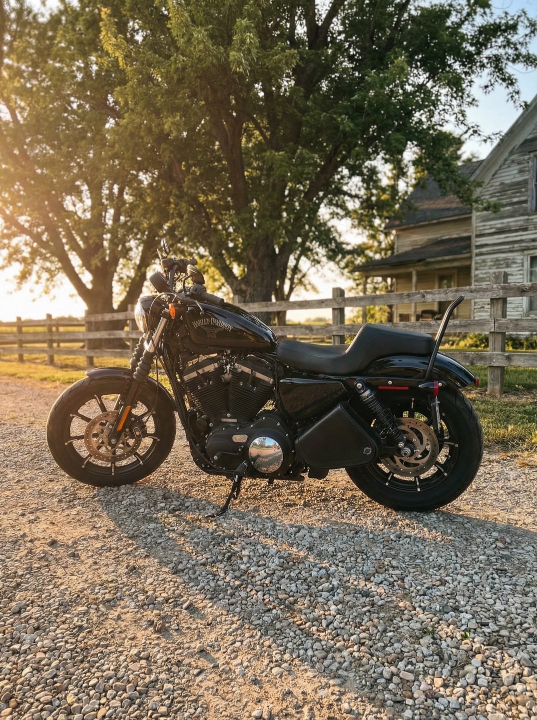 Customer photo review of 3L - Sprinter Harley Sportster Motorcycle Swing Arm Bag
