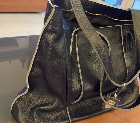 Customer photo review of Sac Cabas Cuir Souple Grand Format – Modèle Sofia