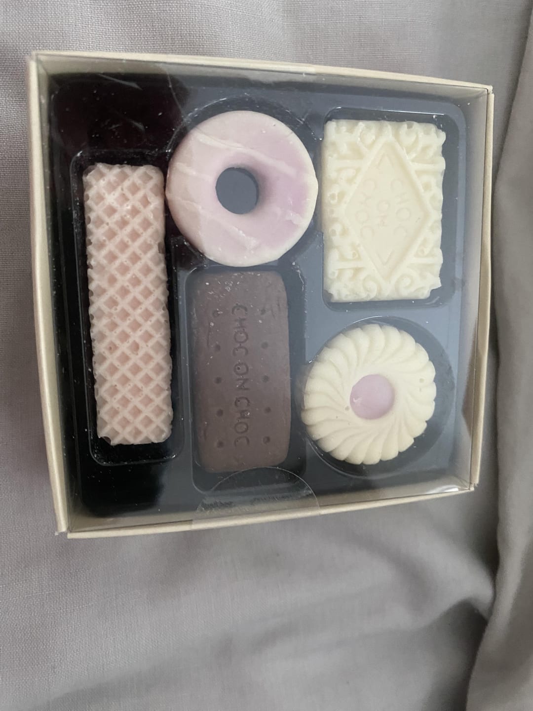 Customer photo review of Mini Chocolate Biscuits