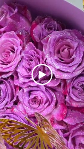 Customer video review of Glitter Purple Roses