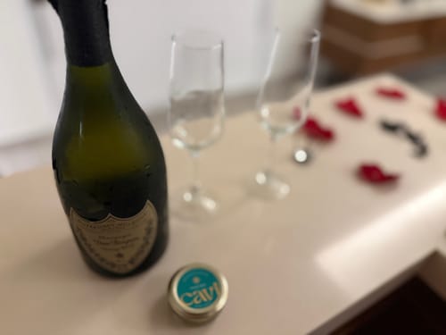 Customer photo review of CAVI's Mother of Pearl Caviar Spoon
