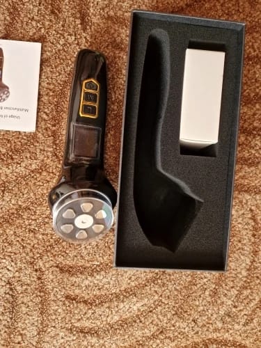 Customer photo review of Mini Portable HIFU RF Ultrasonic Anti-Wrinkle Face Lifting Device
