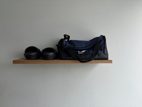 Customer photo review of Floating Shelf (Blackbutt)