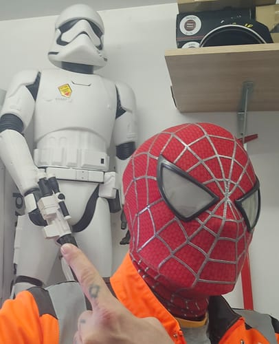 Customer photo review of [NEW] Spidey Gear™ - Tobey Maguire Mask