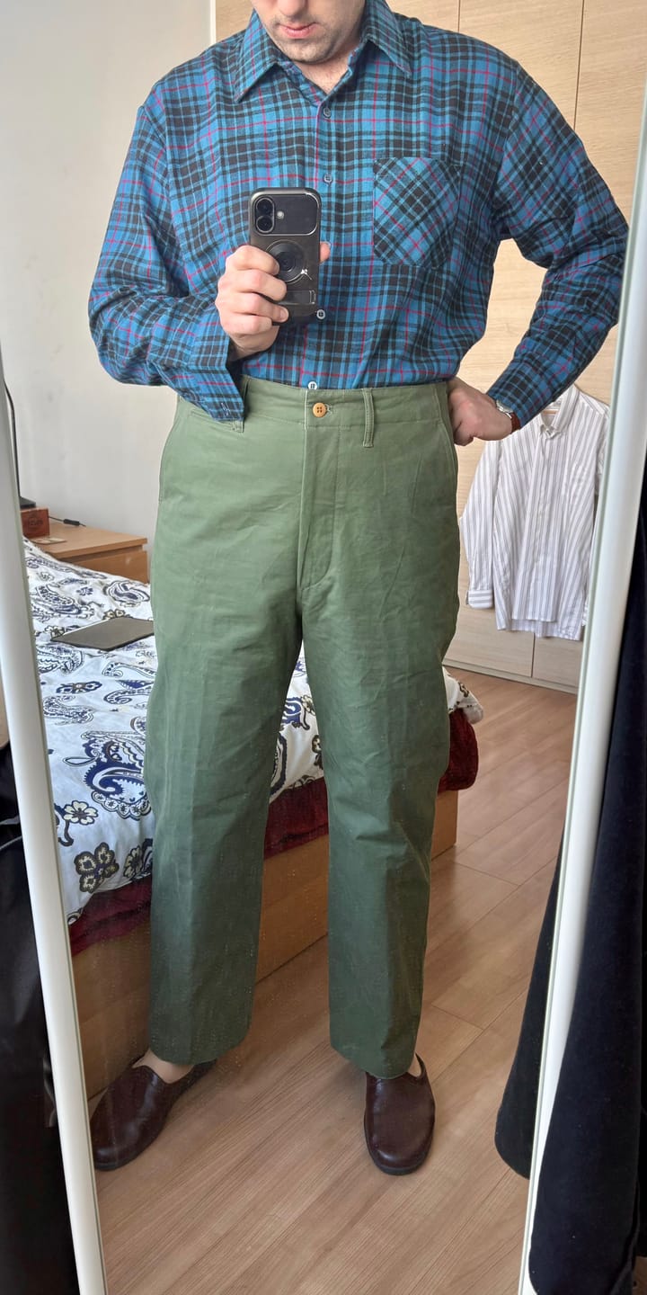 Customer photo review of 1944 USMC Officer Trousers - Olive
