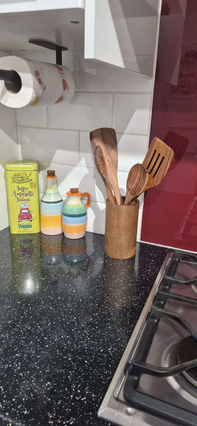 Customer photo review of Hälsa Trä Natural Wood Utensil Set