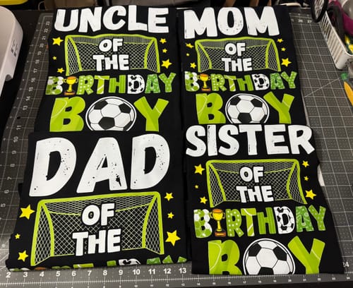 Customer photo review of DTF Transfers By Size