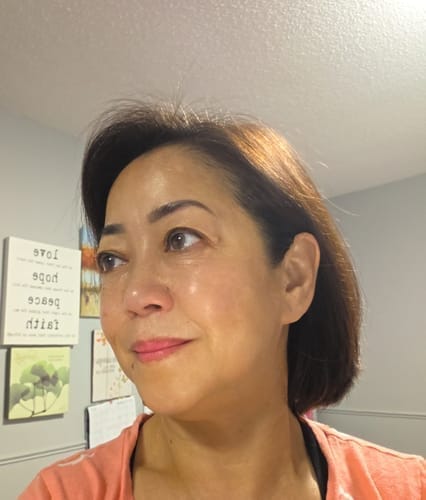 Customer photo review of Kojic Acid Turmeric Night Wrapping Mask