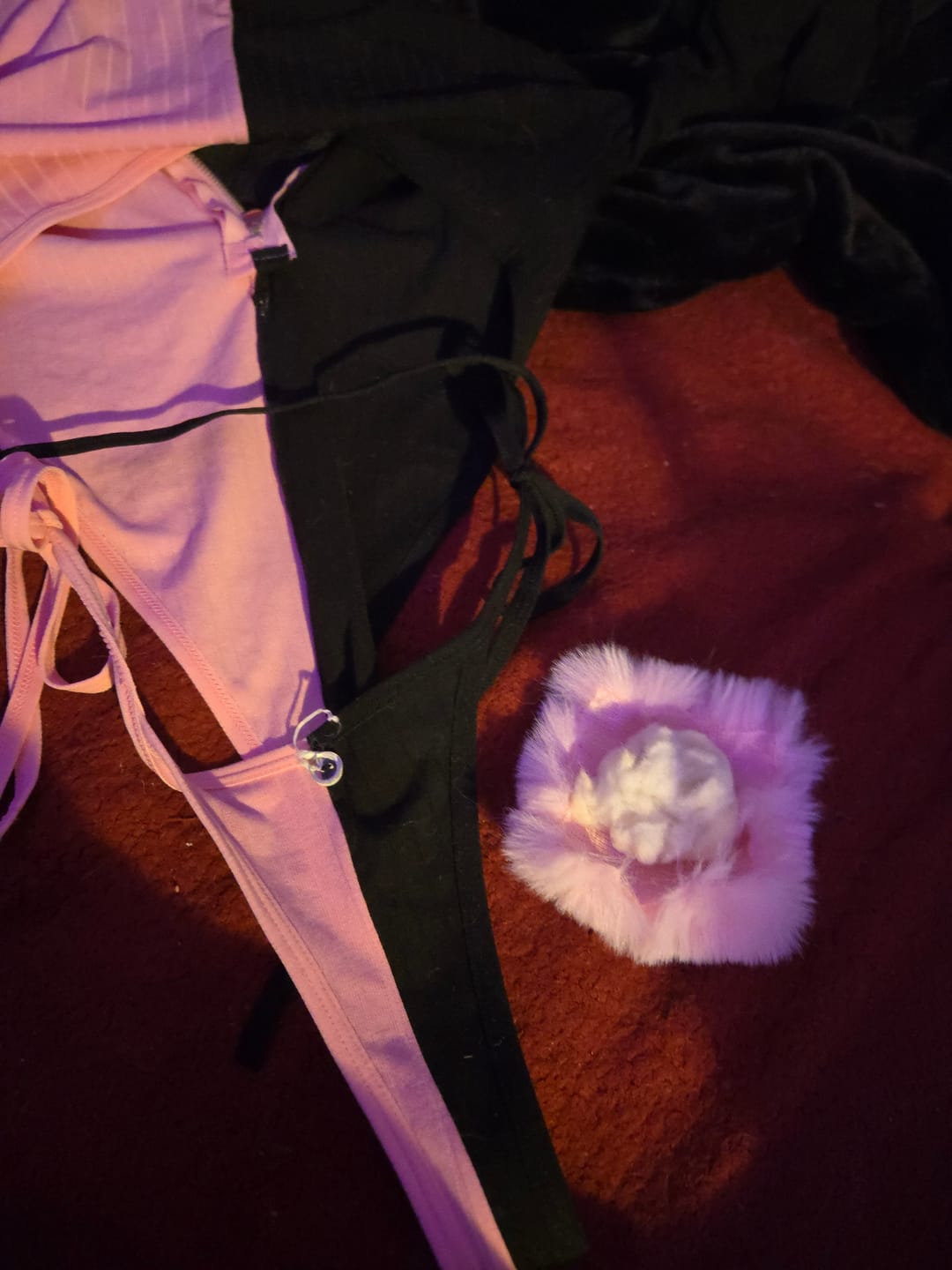 Customer photo review of Chic Bunny Ear Hoodie Bodysuit for sale