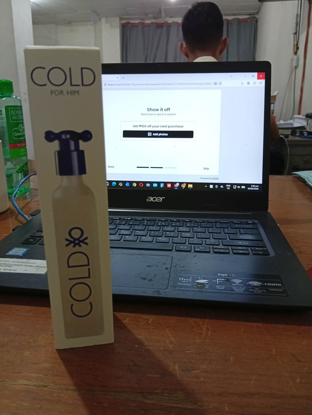 Customer photo review of Benetton Cold EDT 100ml